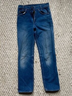 PERFECT Vintage orange tab student cut Levi's.